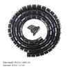 BESPORTBLE Black Spiral Cable Sleeve Tube Wire Wrap Cord Organizer Flexible PE Coiled Cable Protector with Pet Chew Resistance for Home Office view 2
