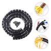 BESPORTBLE Black Spiral Cable Sleeve Tube Wire Wrap Cord Organizer Flexible PE Coiled Cable Protector with Pet Chew Resistance for Home Office view 4