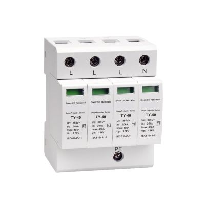 YUANFANNN Surge Protective Device Three-Phase Surge Protector Arrester TY-40 385 4P