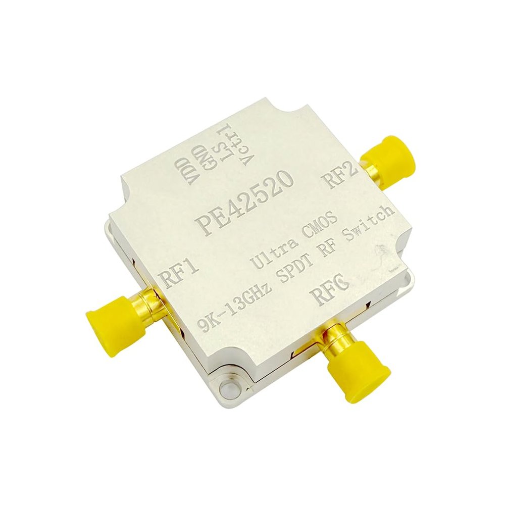 JMT PE42520 13GHz RF Module SPDT Switch X-Band Switching 10Port with SMA Female Connector 35 * 35mm