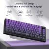 NLAIOUSL Ergonomic Side Printed Keyboards Keycaps PC Heat Sublimated Contouring Lines Pattern for Mechanical Ergonomic PC Heat Sublimated view 2