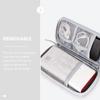 BESPORTBLE Multifunctional Electronic Organizer Cable Bag Large Capacity Digital Accessories Storage Case Portable Travel Packing Bag for Cables Chargers Power Banks in Elegant Gray view 4
