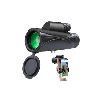 10x42 HD Monocular Telescope with Bak4 Prism - Waterproof Birdwatching and Hunting Scope for Adults