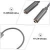 MUELODSIC 2pcs Nylon Woven Audio Splitter Cables Dual Female Stereo Adapter for Headphones Compatible with Laptops and Digital Devices and Flexible Gray view 3