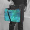 15.6 inch Laptop Bag Men Women Turquoise Pattern Laptop Shoulder Bag with Strap and Handle Light Computer Briefcase view 2