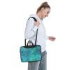 15.6 inch Laptop Bag Men Women Turquoise Pattern Laptop Shoulder Bag with Strap and Handle Light Computer Briefcase view 3