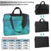 15.6 inch Laptop Bag Men Women Turquoise Pattern Laptop Shoulder Bag with Strap and Handle Light Computer Briefcase view 4