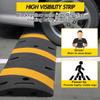 2 Pack Rubber Speed Bumps, 6Ft Heavy Duty Speed Bump, 25000LBS Capacity Cable Protector Ramp, Modular Cable Protector Ramps with 2 Channels for Driveway/Road view 3