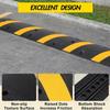 2 Pack Rubber Speed Bumps, 6Ft Heavy Duty Speed Bump, 25000LBS Capacity Cable Protector Ramp, Modular Cable Protector Ramps with 2 Channels for Driveway/Road view 4
