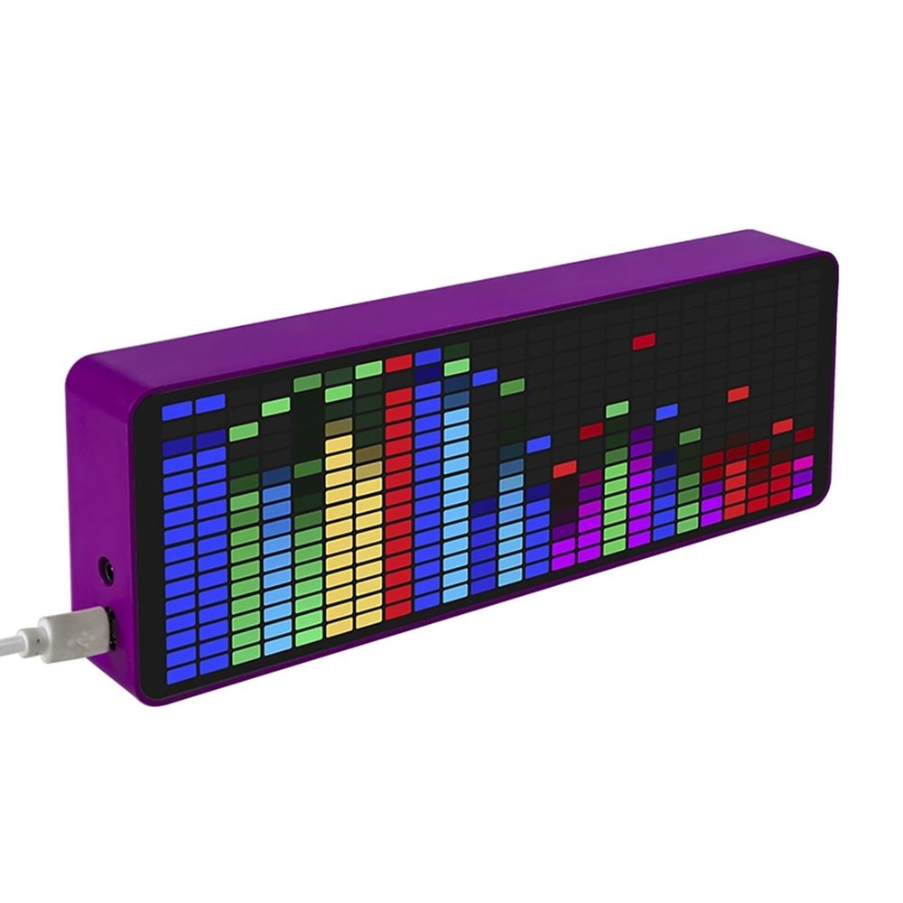 Audio Spectrum Analyzer LED Music Display 84 Effects/Fast Sound Pickup/Voice-Controlled line Automatic Switching