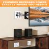 in Wall Cable Management Kit with Recessed Outlet Box, Two-Hole Socket, 10ft Power Cord, Tv Cable Hider Wall Kit Fits All Plugs, Easy, Safe Cable Management view 3