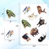 100PCS Wild Animal Stickers  Jungle Safari Wildlife Zoo Waterproof Vinyl Stickers Water Bottles, Laptop, Scrapbook, Party Favors, Classroom Rewards view 4