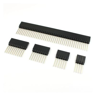 CTGFBUW 5pcs 2.54mm PC104 4P 6P 8P 10P 40P 1x4 1x6 1x8 1x10 1x40 Pin Long Single Straight Female Header Socket Connector(8P)