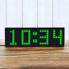 ZIJINGM RGB Digital Audio Spectrum Analyzer, LED Music Clock, Colorful 1624 Segment Rhythm Lights, with 20 Dynamic and 7 Color Effect Display view 3