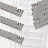 78.7in Length Duct PVC Open Slot Wiring Raceway, Cable Management Channel Cord Track for Under Desk/Laboratory/Businesses, Wire Channels to Hide Wires Gray(8 PCS,W H 3.2IN x 3.2IN) view 1