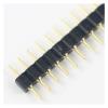 CTGFBUW 10pcs Gold Plated 2.54mm Pitch 40 Male Round Pin Single Row Straight Header Strip view 2
