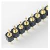 CTGFBUW 10pcs Gold Plated 2.54mm Pitch 40 Male Round Pin Single Row Straight Header Strip view 3