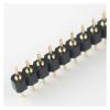 CTGFBUW 10pcs Gold Plated 2.54mm Pitch 40 Male Round Pin Single Row Straight Header Strip view 4