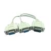 HYAGBCOP Male to 2 V/GA Two HDB15 Female Splitter Adapter Extension Cable W/Core Adaptor Connector Converter(Ordinary Paragraph) view 1