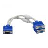 HYAGBCOP Male to 2 V/GA Two HDB15 Female Splitter Adapter Extension Cable W/Core Adaptor Connector Converter(Ordinary Paragraph) view 2