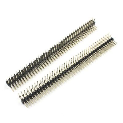 CTGFBUW 10pcs 2mm 2.0mm Pitch 2x40 80 Pin Right Angle Male Double Row Header Strip Gold Plated 90 Degree