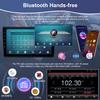 10 inch Double Din Car Stereo Radio with Wireless Carplay Android Auto,2G+32G Touch Screen Car Audio Receiver Support Mirror Link GPS Navigation Head Unit,Mirror Link,Bluetooth WiFi Backup Camera MIC view 4