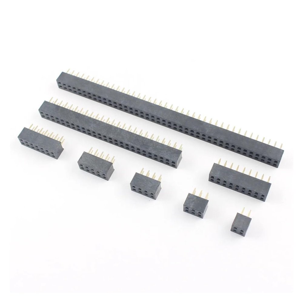 CTGFBUW 10pcs 2mm 2.0mm Pitch 2x2/3/4/5/6/7/8/9/10/11/12/13/14/15/16/18/20/22/25/30/32/40 Pin Double Straight Female Header Connector(2x6P)