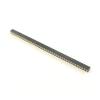 CTGFBUW 5pcs 1.778mm Pitch 40P 1x40 Round Pin Male Female Header Strip Hole Single Row Straight Socket Connector Gold Tin Plated(40P Pin Header) view 3