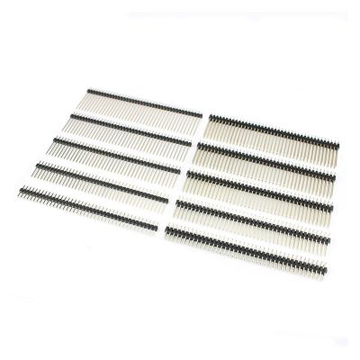 CTGFBUW 10pcs 2mm 2.0mm Pitch 1x40 2x40 40 Pin Header Strip Male Connector Straight Single Double L 8.7mm 12mm 15mm 17mm 19mm 20mm 21mm(2.0mm 2x40P L-19mm)