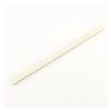 CTGFBUW 5pcs 2.54mm Pitch 1x40 2x40 40 80 Pin Female Male Hole Round Header Strip Connector Straight Single Double Row Tin Gold Plated(1x40P Female White) view 1