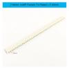 CTGFBUW 5pcs 2.54mm Pitch 1x40 2x40 40 80 Pin Female Male Hole Round Header Strip Connector Straight Single Double Row Tin Gold Plated(1x40P Female White) view 2