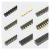 CTGFBUW 5pcs 2.54mm Pitch 1x40 2x40 40 80 Pin Female Male Hole Round Header Strip Connector Straight Single Double Row Tin Gold Plated(1x40P Female White) view 3