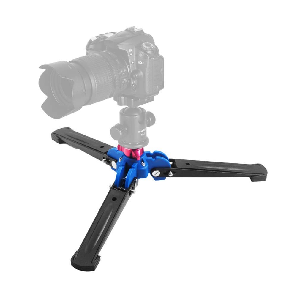 Akozon Mini Tripod Monopod Base Portable Compact Three Legs Stand Holder Support with 3/8 Screw for DSLR Camera Photography