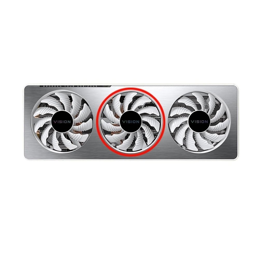 77mm PLD08010S12H RTX3060 3060Ti Graphics Fan Compatible For GIGABYTE Compatible For GeForce RTX 3060 RTX 3060 Ti Vision OC 3X WINDFORCE Video Card Fan(Middle fan)