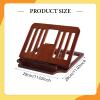 BaotyJie Ventilated Cooling Desktop Computer Stand Notebook Laptop Holder Adjustable Angle Laptop Stand for Living Room Car Smartphone, Red view 3