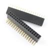 CTGFBUW 10pcs 2.54mm Pitch 2x17 34 Pin Female Double Row Right Angle Header Strip view 4
