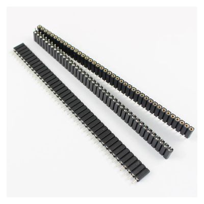 CTGFBUW 5pcs 2.54mm Pitch 40 Pin Female Single Row Straight Round Header Strip Connector