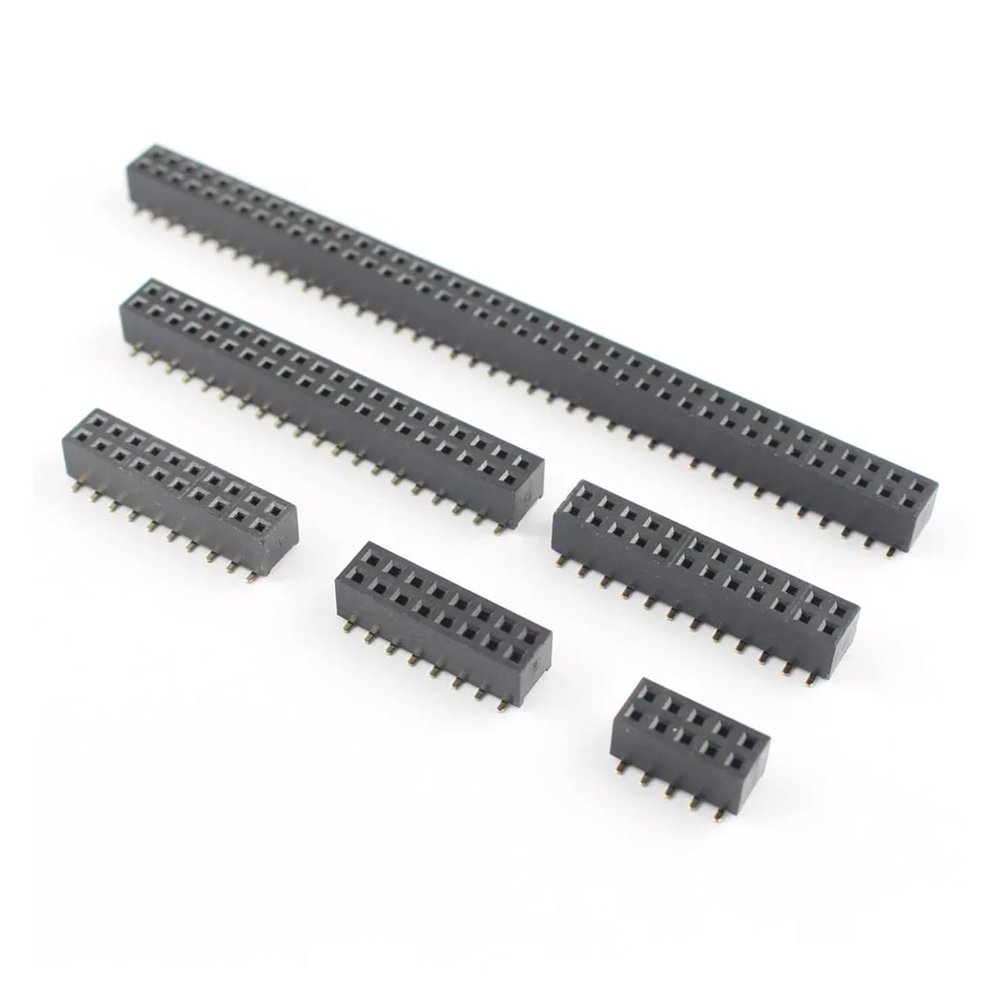 CTGFBUW 10pcs 2mm 2.0mm 2x5 2x6 2x8 2x10 2x12 2x20 2x30 2x40 Pin Female Double SMT SMD Header Connector 10P 16P 20P 24P 40P 60P 80P(2x20P)