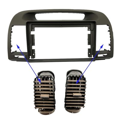 Radio Frame Fit For Toyota Fit For Camry 2000-2003 VENTILATION REFITTING 9 Inch Car Frame Android Radio Fitting Panel Kit Convenient(Grey)
