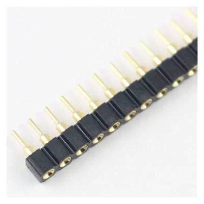 CTGFBUW 10pcs Gold Plated 2.54mm 40 Pin Female Single Header Strip