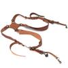 Acouto Leather Double Shoulder Camera Strap Harness Camera Strap Leather Double Shoulder Harness Photography Accessories Binocular, & Camcorder (Shoulders-brown) view 4