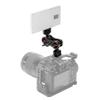 Akozon Magic Flexible Articulating Arm Dual Ballhead Camera Monitor Mount Bracket Aluminum Alloy 1/4 Inch Screws 360 Rotatable for Field Monitor LED Light Camera Cage Portable (Black) view 1