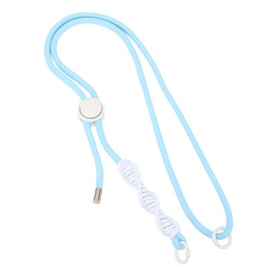 Acouto Camera Wrist Strap Camera Loss Rope with 1/4 Inch Screw Nylon Shoulder Strap ONE X3 X4 Lanyard - Binocular, & Camcorder (Light Blue Rope White Knot)
