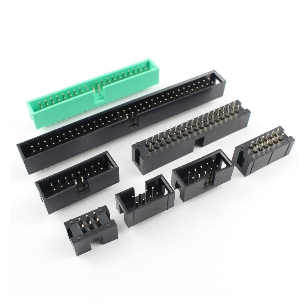 CTGFBUW 10pcs 2.54mm Pitch DC3 Male Connector 6 8 10 12 14 16 18 20 24 26 30 34 39 40 50 60 64 Pin DIP Straight IDC Socket Box Header(30P)