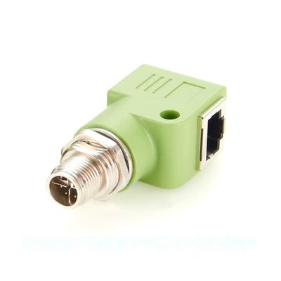4-pin 8-Pole AXD encoded M12 to RJ45 Adapter Male/Female Connector Ethernet Profinet to M12 4-pin D encoded 8-pin A encoded (PCM-0664(X Code))