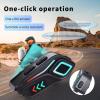 SENECESLI Motorcycle Bluetooth Headset with LED Lights, Wireless BT 5.4 Headphones with Noise Cancellation Microphone, IP65 Water Dust Resist, Voice Assistant, for All Helmets view 2