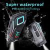 SENECESLI Motorcycle Bluetooth Headset with LED Lights, Wireless BT 5.4 Headphones with Noise Cancellation Microphone, IP65 Water Dust Resist, Voice Assistant, for All Helmets view 3