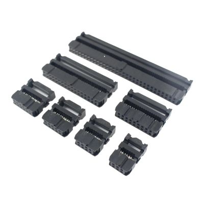 CTGFBUW 10pcs 2.54mm 6/810/12/14/16/18/20/24/26/30/34/40/44/50/64 Pin FC IDC Female Header Socket Connector for 1.27mm Pitch Flat Cable(30P)
