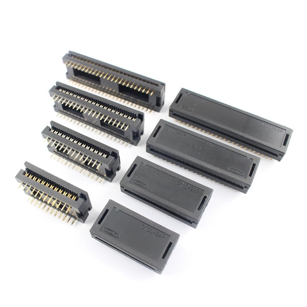 CTGFBUW 10pcs 2.54mm X 15.24mm Pitch 3100 24 28 40 Pin Male Header FD IDC Socket Cable Connector 3100-24P 3100-28P 3100-40P 3100-48P(28P)