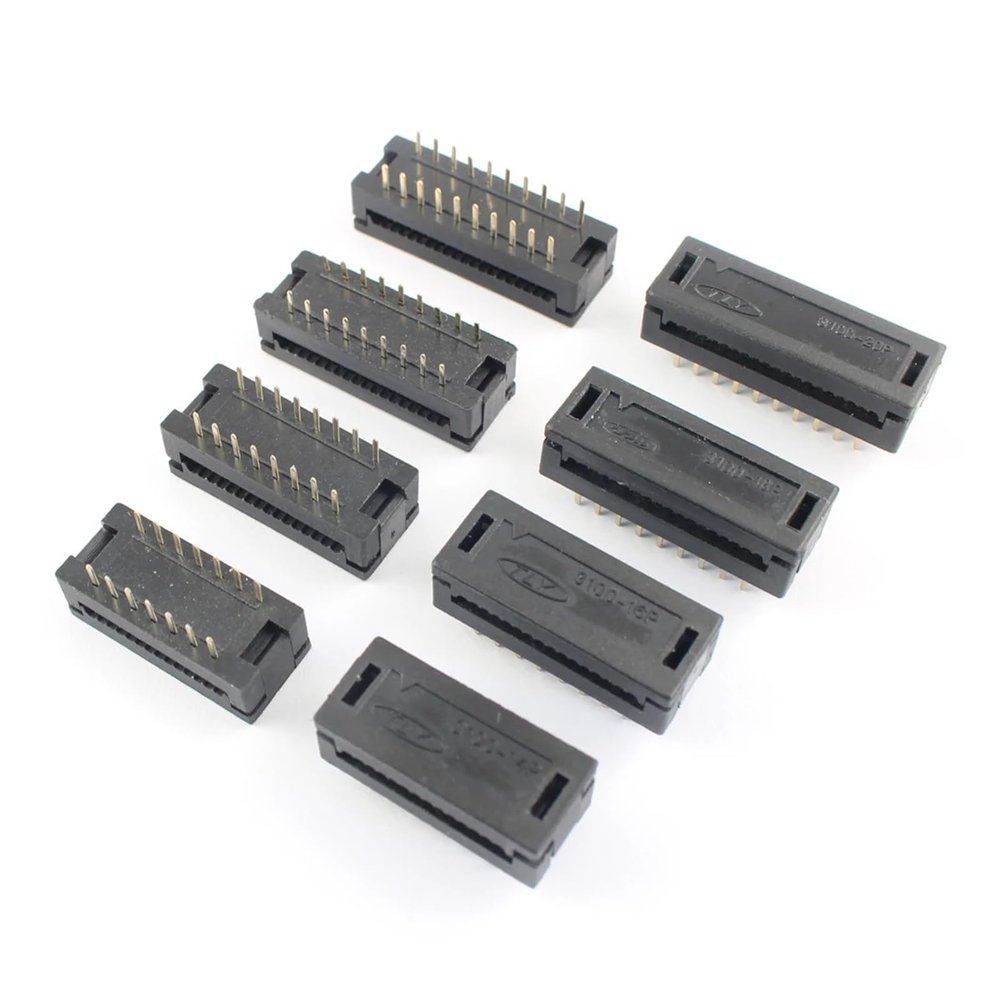 CTGFBUW 10pcs 2.54mm X 7.62mm Pitch 3100 14 16 20 Pin Male Header FD IDC Socket Cable Connector 3100-14P 3100-16P 3100-20P(16P)